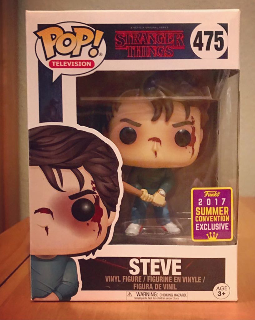 Steve Stranger Things#475 2017 Summer Convention Exclusive - Stranger Things vinyl figure collectible [Barcode 889698144285] - Main Image 2