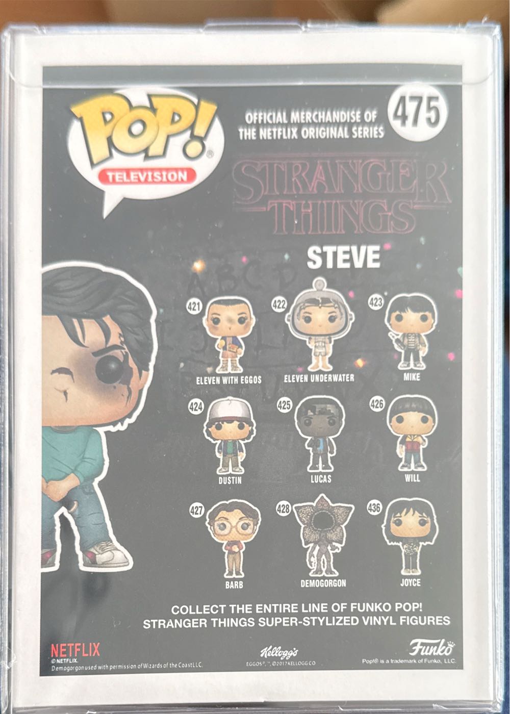 Steve Stranger Things#475 2017 Summer Convention Exclusive - Stranger Things vinyl figure collectible [Barcode 889698144285] - Main Image 3