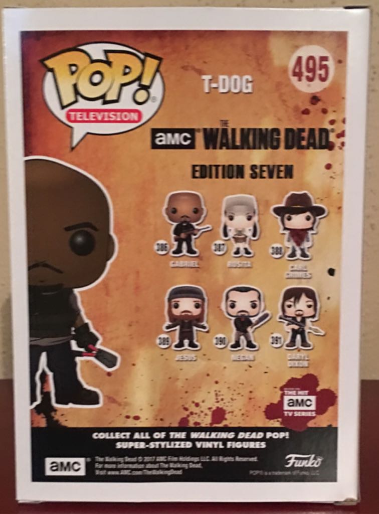 T-Dog - The Walking Dead vinyl figure collectible [Barcode 889698145794] - Main Image 2