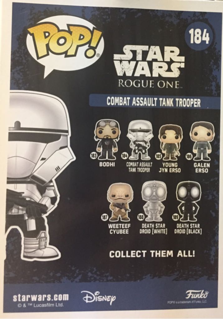 Combat Assault Tank Trooper - Star Wars vinyl figure collectible [Barcode 889698147200] - Main Image 2