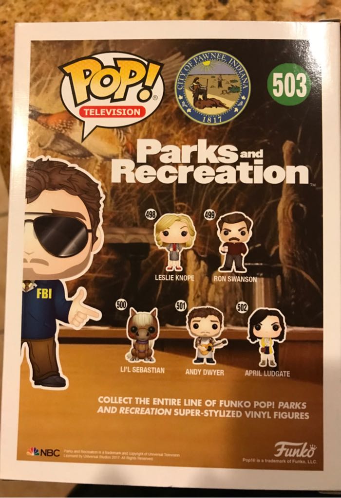 Bert Macklin - Parks and Recreation vinyl figure collectible [Barcode 889698149204] - Main Image 2