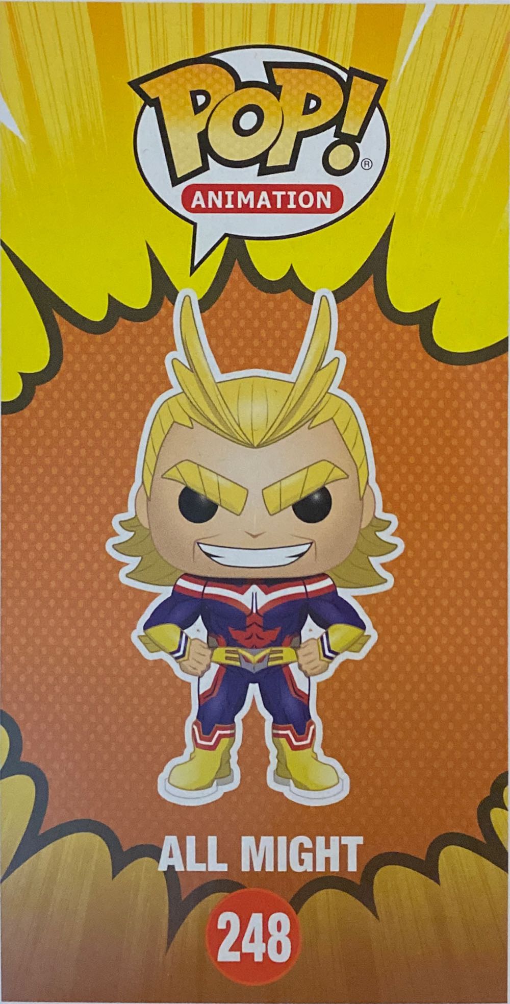 All Might #248 - My Hero Academia vinyl figure collectible [Barcode 889698123815] - Main Image 3