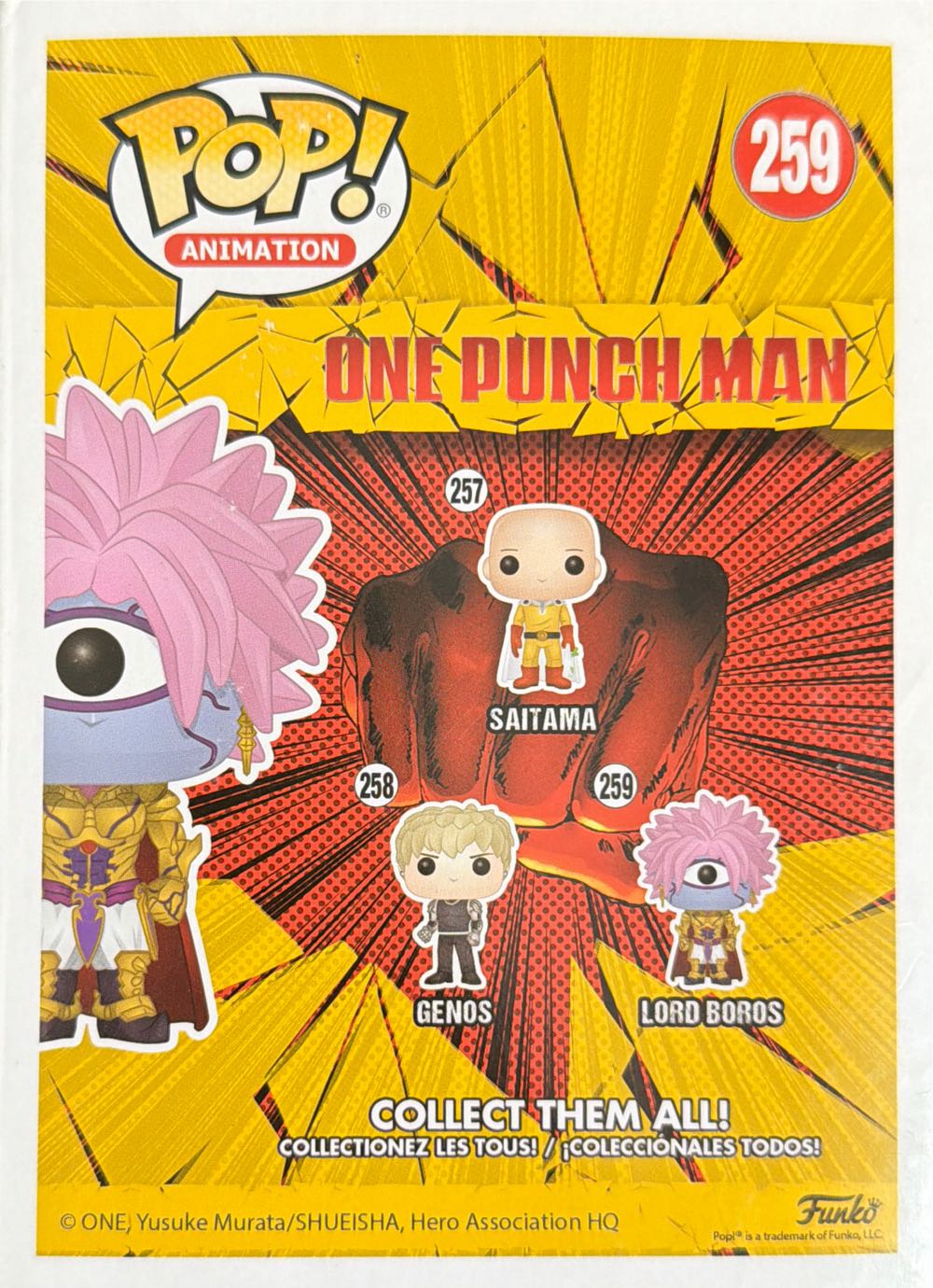 One Punch Man -259- Lord Boros  vinyl figure collectible [Barcode 889698149952] - Main Image 4