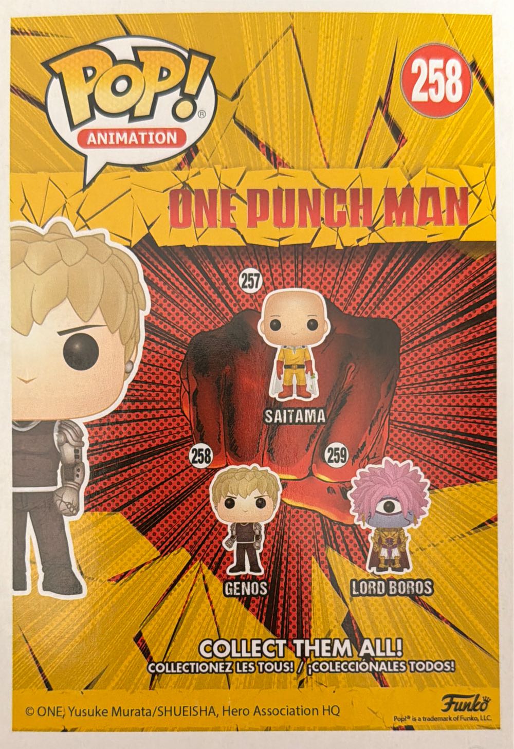 One Punch Man -258- Genos  vinyl figure collectible [Barcode 889698149945] - Main Image 4