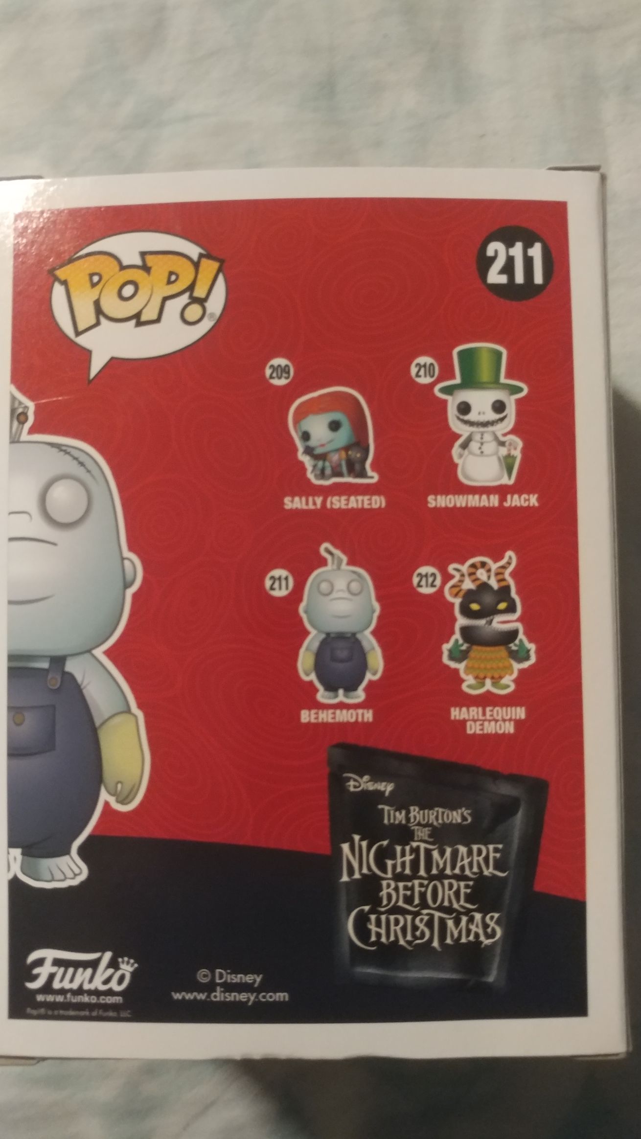 The Nightmare Before Christmas: Behemoth #211 - Disney vinyl figure collectible [Barcode 229692209281] - Main Image 2