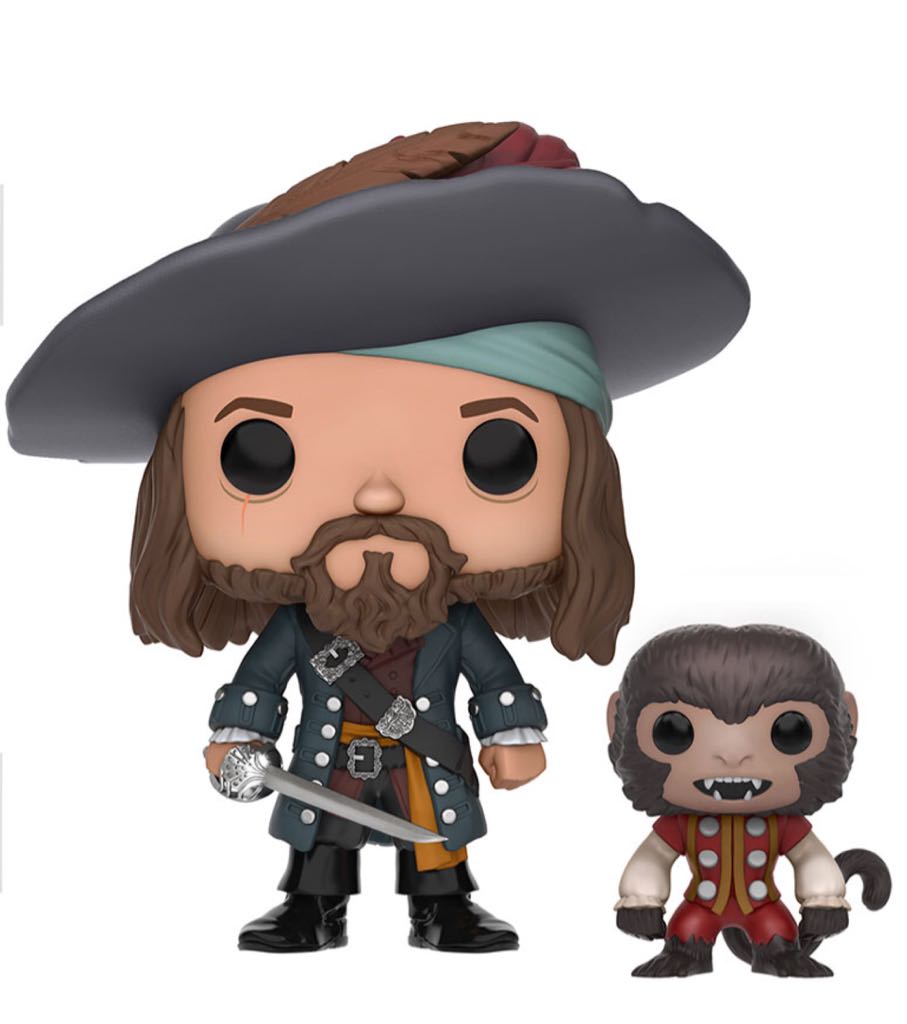 Barbossa with Monkey - Pirates of the Caribbean vinyl figure collectible - Main Image 2