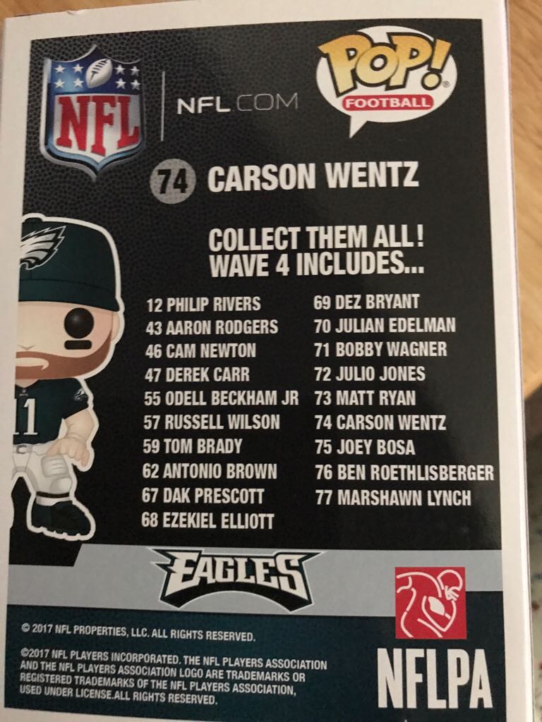 Carson Wentz - NFL vinyl figure collectible [Barcode 889698201605] - Main Image 2