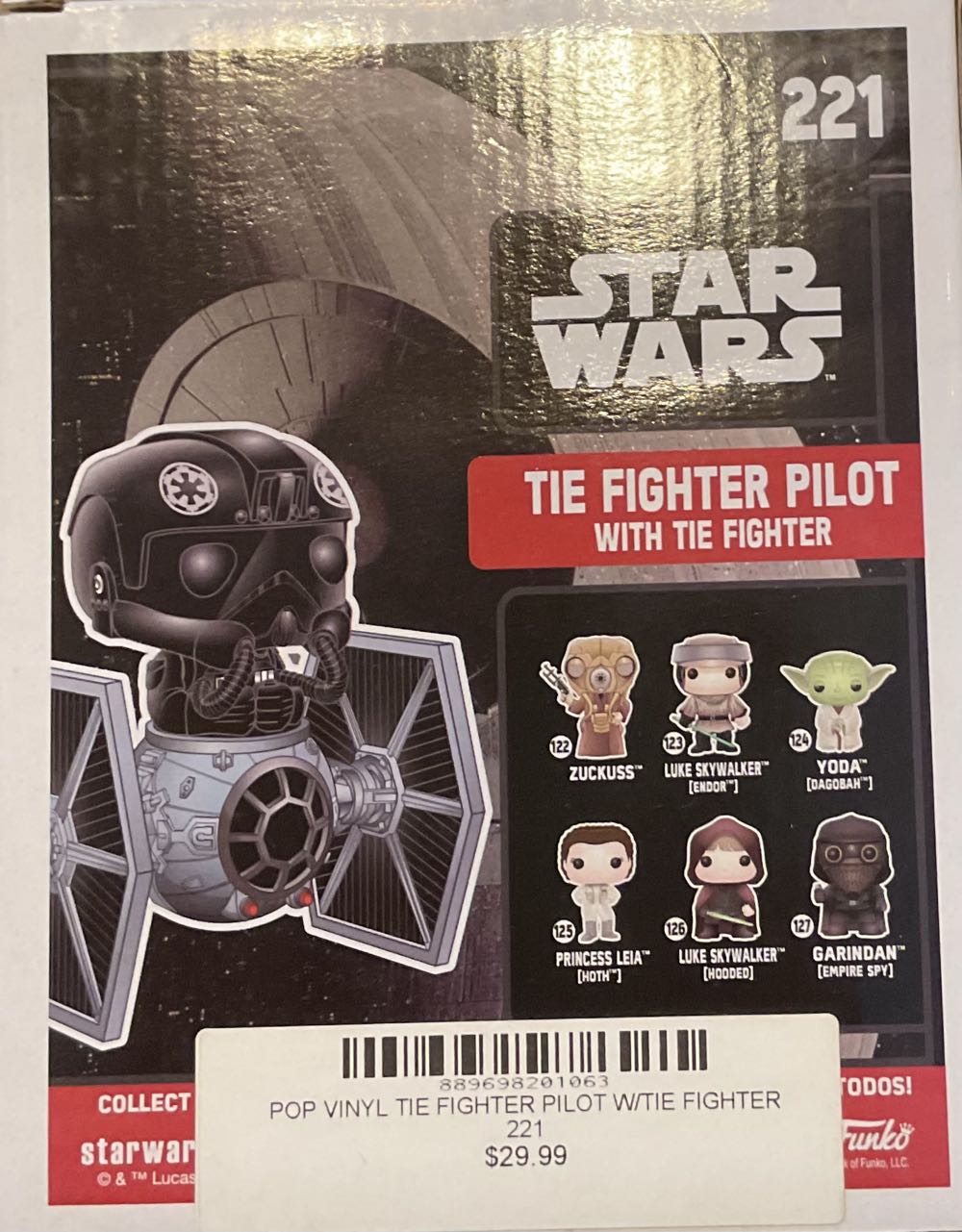 Tie Fighter Pilot with Tie Fighter - Star Wars vinyl figure collectible [Barcode 889698201063] - Main Image 4