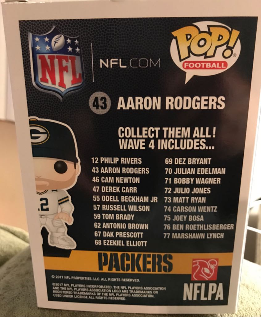Aaron Rodgers (Color Rush) - NFL vinyl figure collectible [Barcode 889698201650] - Main Image 2