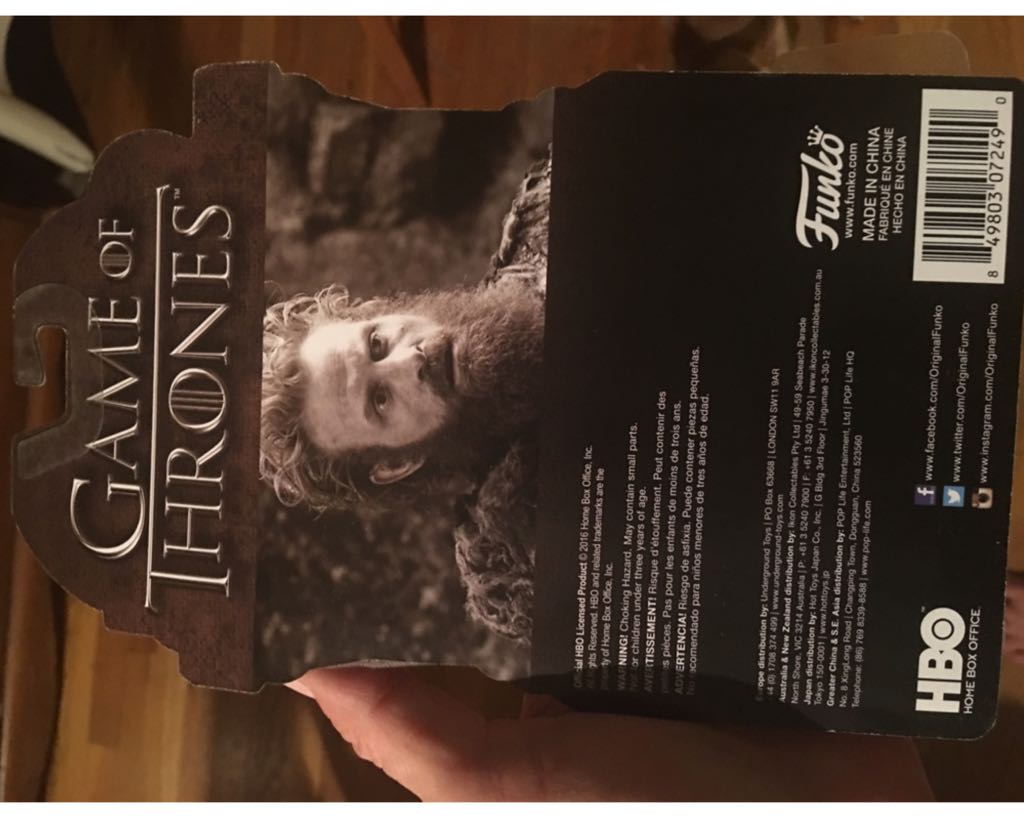 Game Of Thrones Tormund Giantsbane  vinyl figure collectible [Barcode 849803072490] - Main Image 2