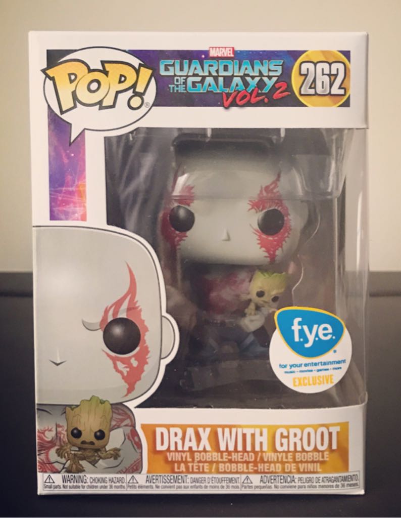 Drax (w/ Groot) - Guardians of the Galaxy Vol. 2 vinyl figure collectible [Barcode 889698214643] - Main Image 2