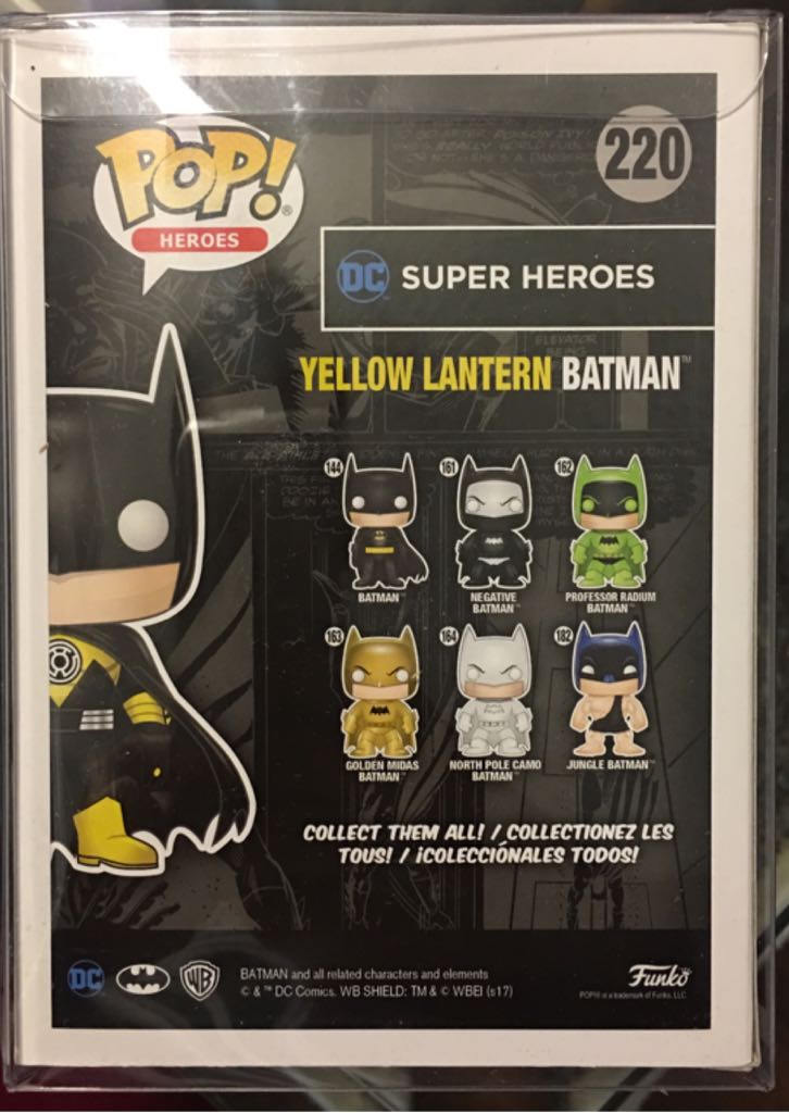 Yellow Lantern Batman - Batman vinyl figure collectible [Barcode 889698218573] - Main Image 2