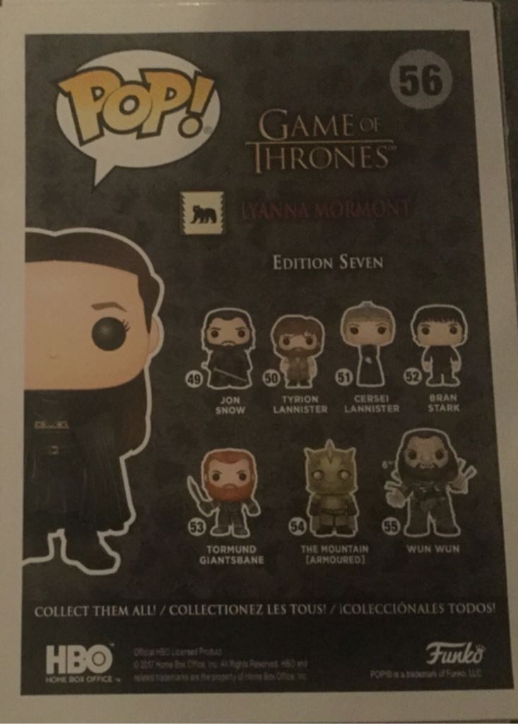 Lyanna Mormont - Game of Thrones vinyl figure collectible [Barcode 889698151856] - Main Image 2