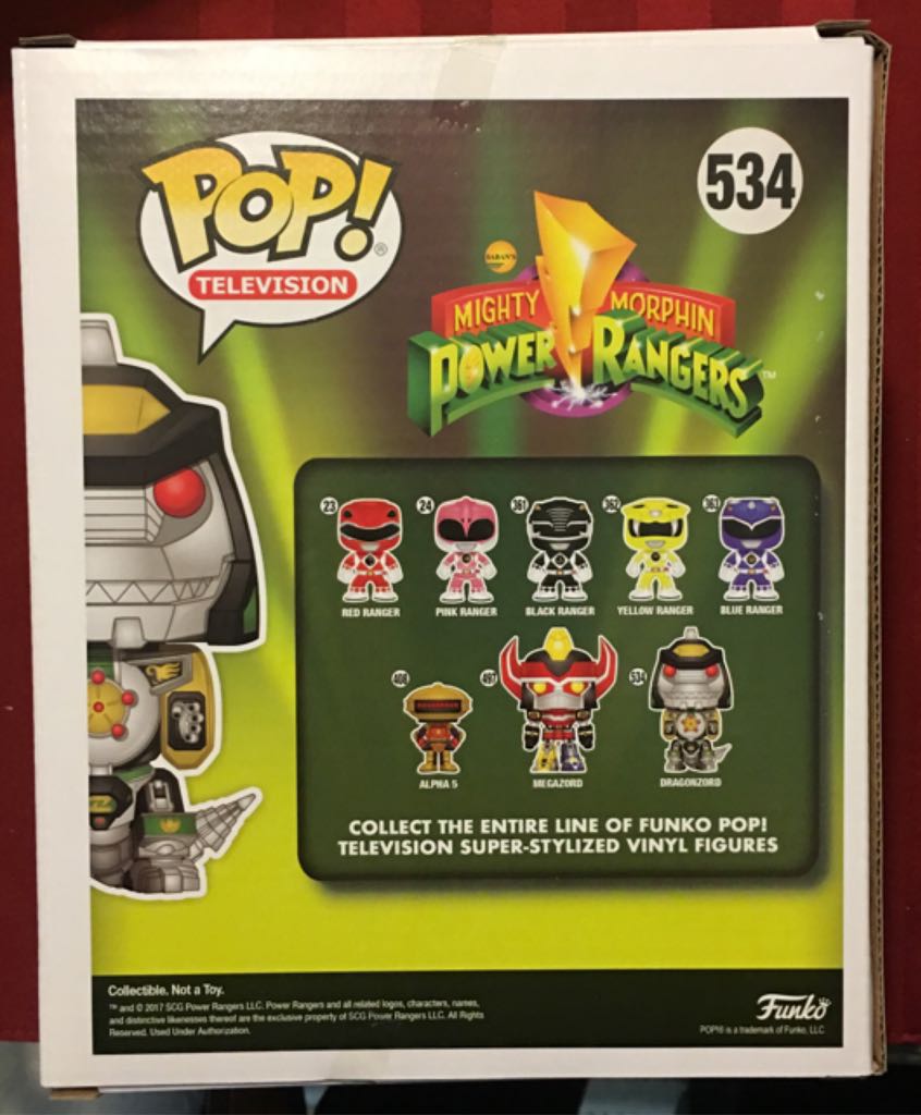 MMPR 534 Dragonzord - Mighty Morphin Power Rangers vinyl figure collectible [Barcode 889698151771] - Main Image 2