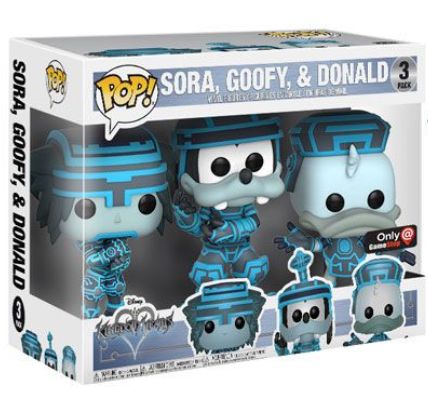 Sora, Goofy, & Donald (Tron) 3-Pack - Disney vinyl figure collectible - Main Image 2