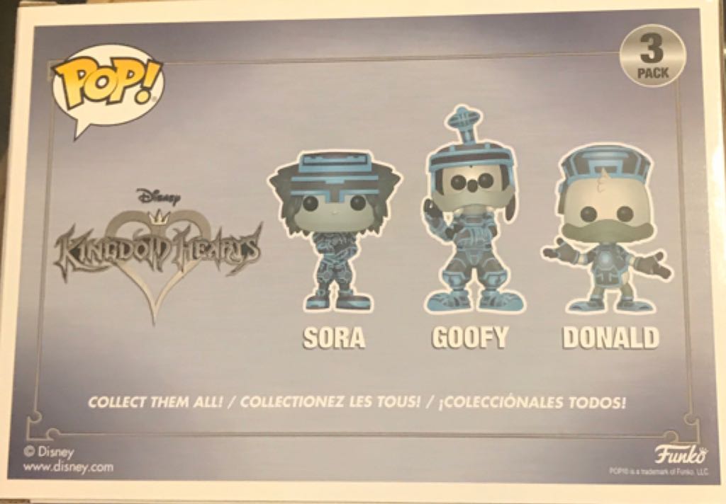 Kingdom Hearts: Sora, Goofy, Donald Duck (Tron) - Disney vinyl figure collectible [Barcode 889698219181] - Main Image 2