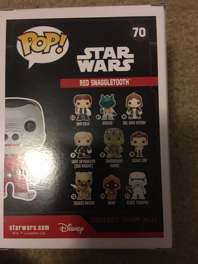 Smugglers Bounty Red snaggletooth - Star Wars vinyl figure collectible - Main Image 2