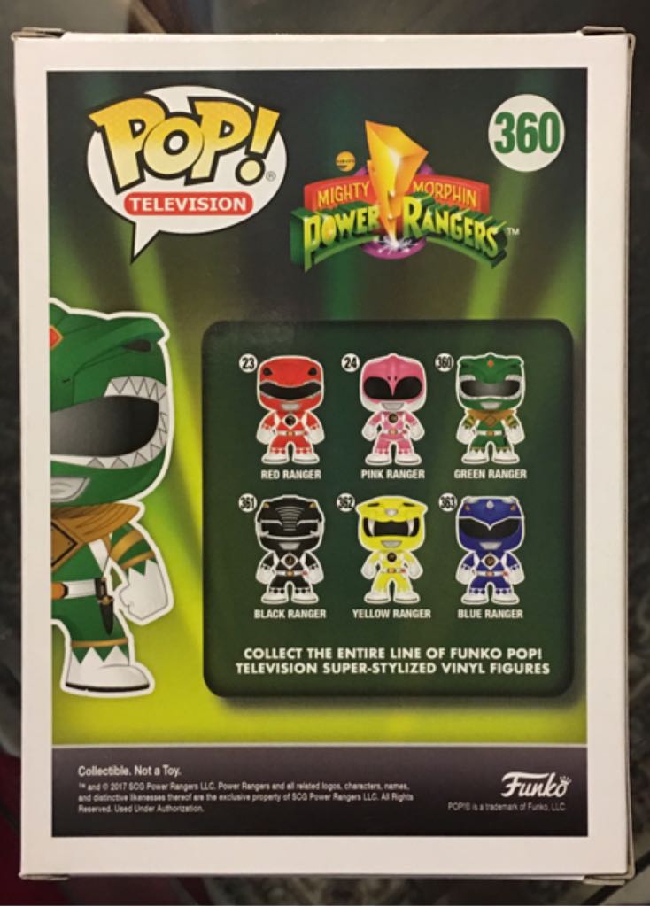 Green Ranger (Glow) - Mighty Morphin Power Rangers vinyl figure collectible [Barcode 889698151757] - Main Image 2