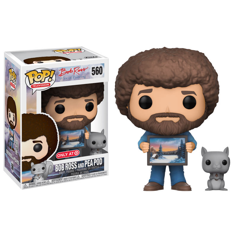 Bob Ross and Pea Pod - Bob Ross vinyl figure collectible [Barcode 889698256728] - Main Image 3
