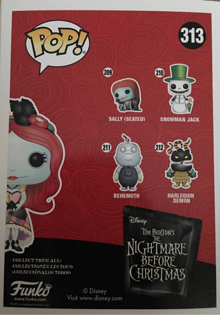 TNBC: Dapper Sally - The Nightmare Before Christmas vinyl figure collectible [Barcode 889698144827] - Main Image 2