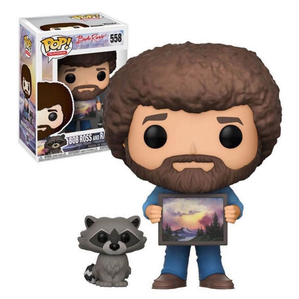 Bob Ross and Raccoon - Bob Ross vinyl figure collectible [Barcode 889698257015] - Main Image 4