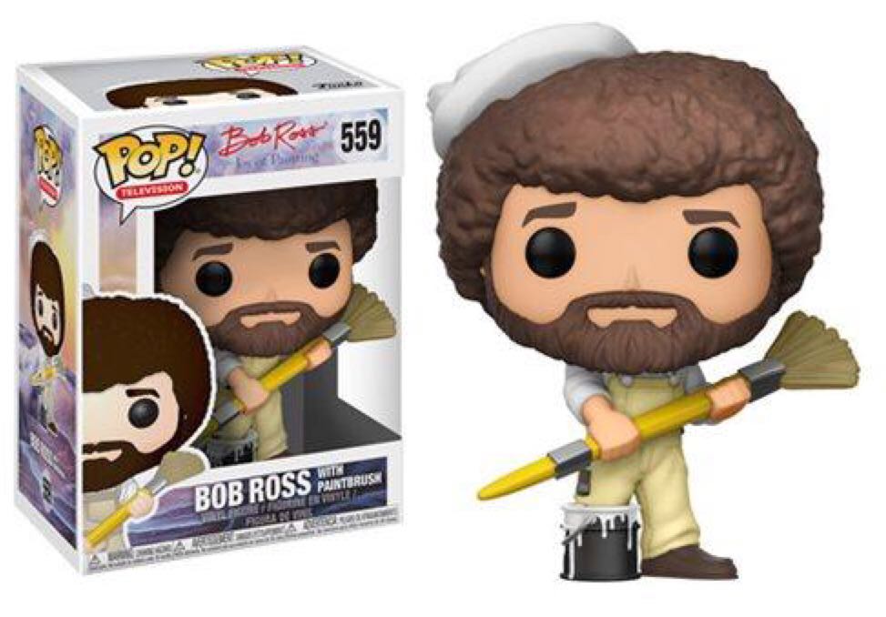 Bob Ross with Paintbrush - Bob Ross vinyl figure collectible - Main Image 2