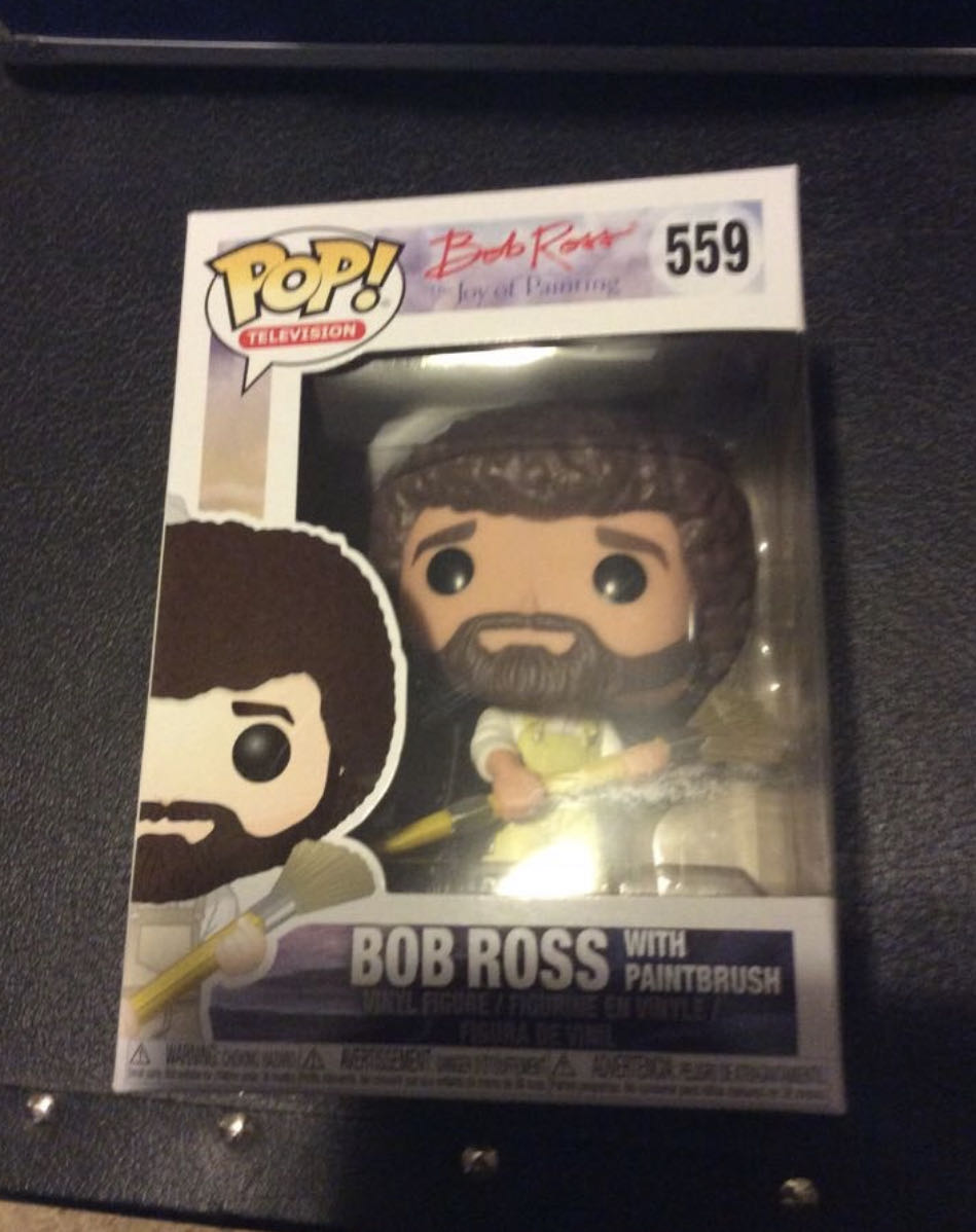 Bob Ross (w/Paintbrush) - Bob Ross vinyl figure collectible [Barcode 889698257022] - Main Image 3