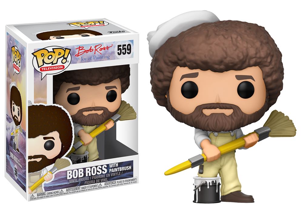 Bob Ross (w/Paintbrush) - Bob Ross vinyl figure collectible [Barcode 889698257022] - Main Image 4