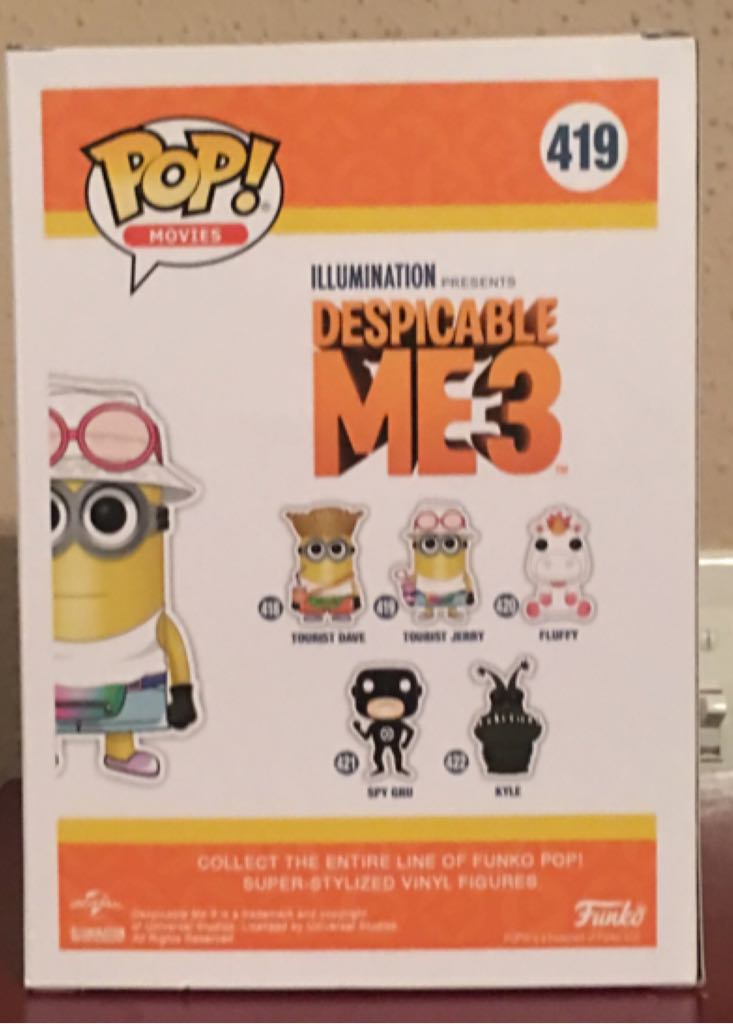 Tourist Jerry (Metallic) - Despicable Me vinyl figure collectible [Barcode 889698150750] - Main Image 2