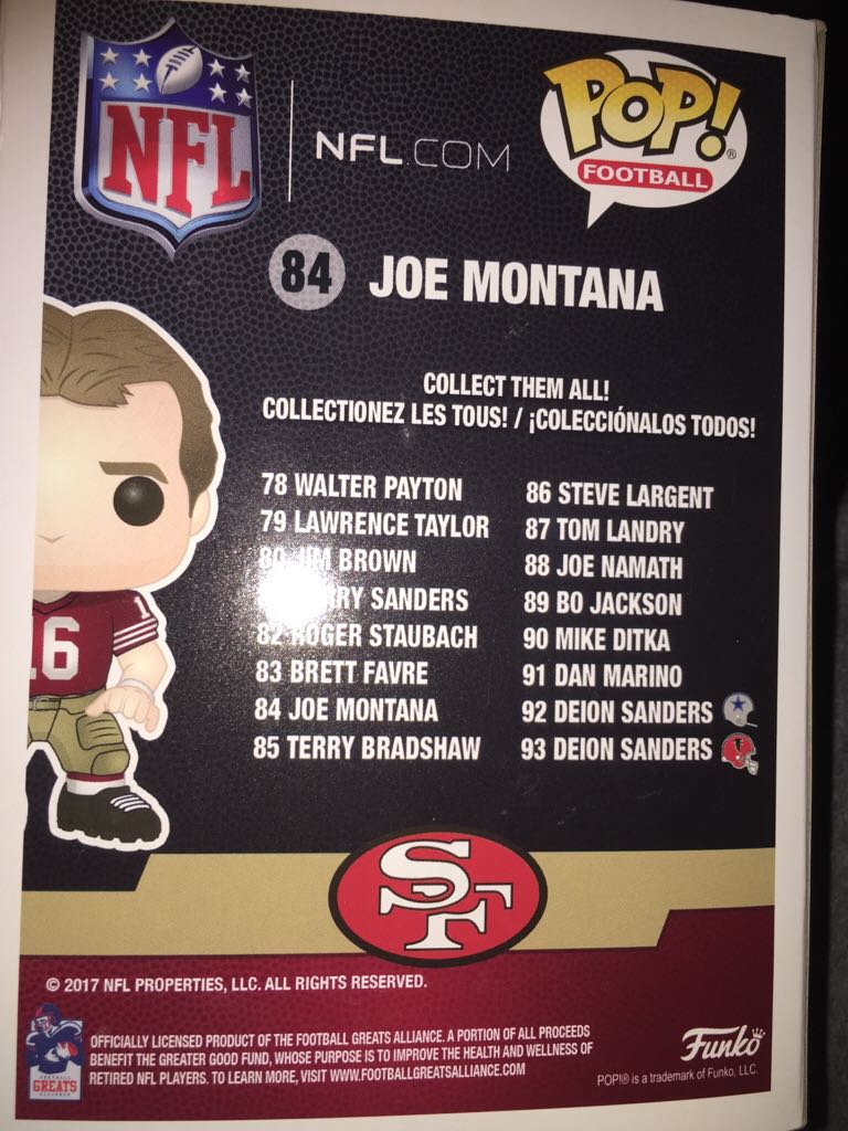 Joe Montana - NFL vinyl figure collectible - Main Image 2