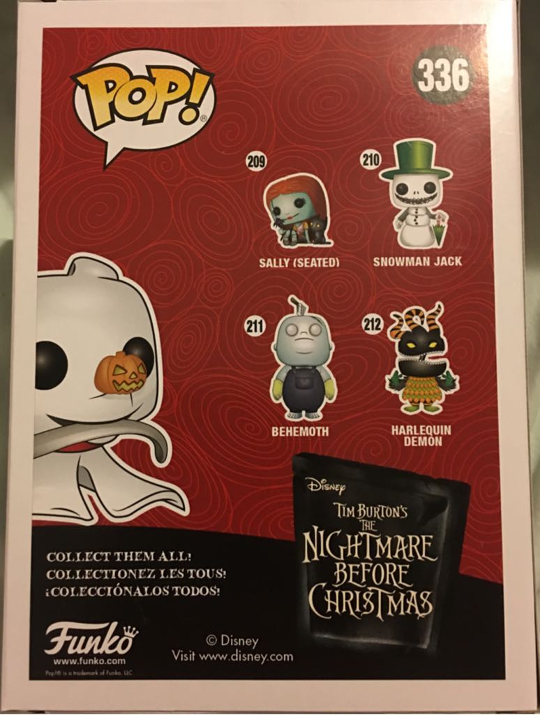 TNBC: Zero With Bone - The Nightmare Before Christmas vinyl figure collectible - Main Image 2