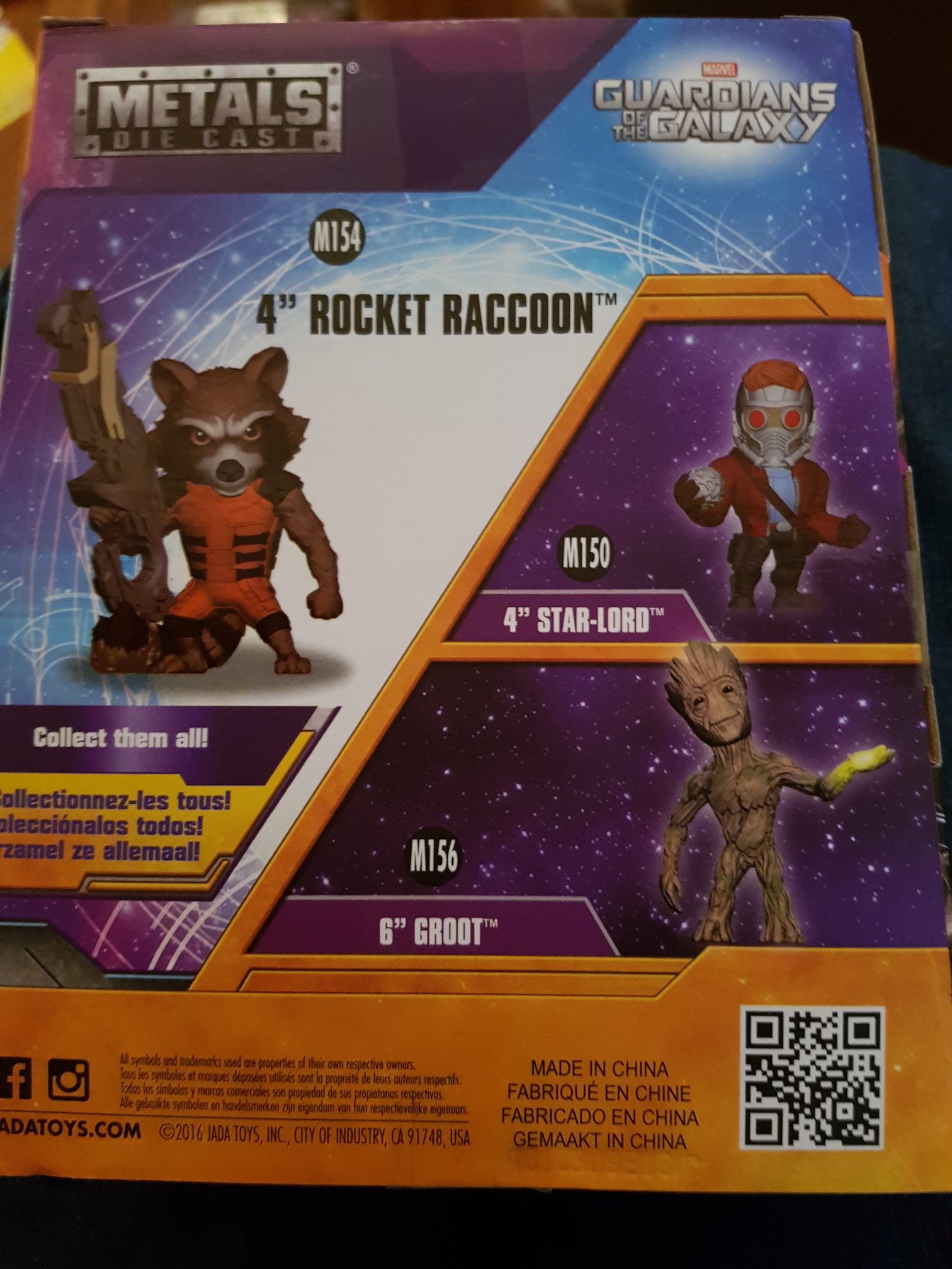 Rocket Raccoon - (metals die cast) By Jada - Guardians of the Galaxy vinyl figure collectible [Barcode 801310979662] - Main Image 2