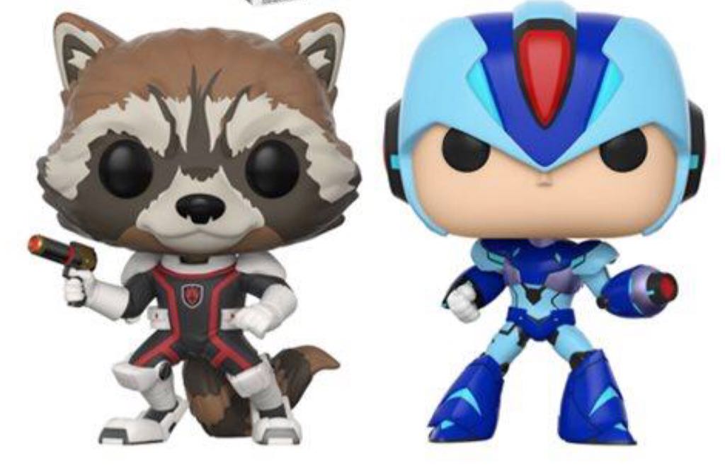 Funko Pop! Games Marvel Vs Capcom Infinite (2 Pack): Rocket vs Meg Man X  vinyl figure collectible [Barcode 889698227735] - Main Image 2