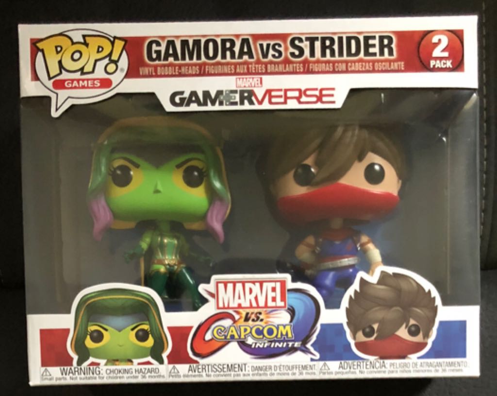 Funko Pop! Games Marcel Vs Capcom Infinite (2 Pack): Gamora vs. Strider - Marvel Universe vinyl figure collectible [Barcode 889698227766] - Main Image 2