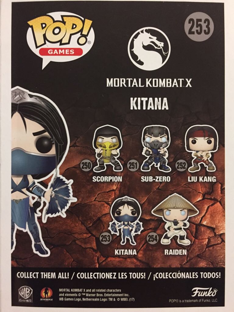 Mortal Kombat -253- Kitana - Mortal Kombat vinyl figure collectible [Barcode 889698216890] - Main Image 2