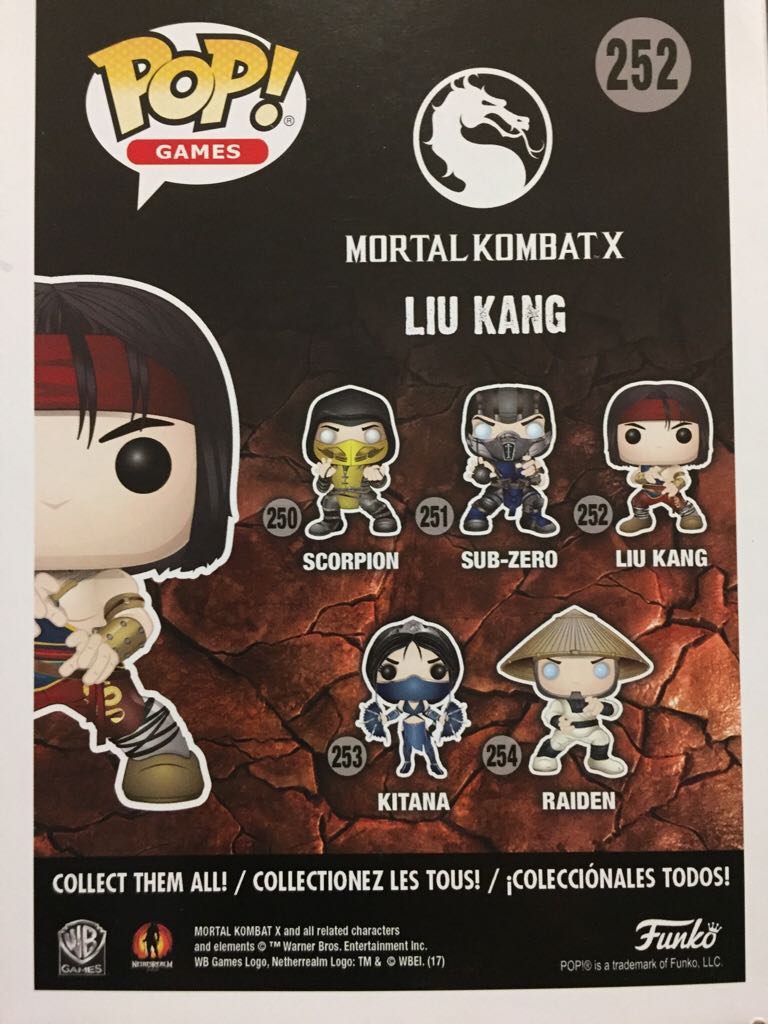 MKX: Liu Kang - Mortal Kombat vinyl figure collectible [Barcode 889698216883] - Main Image 2