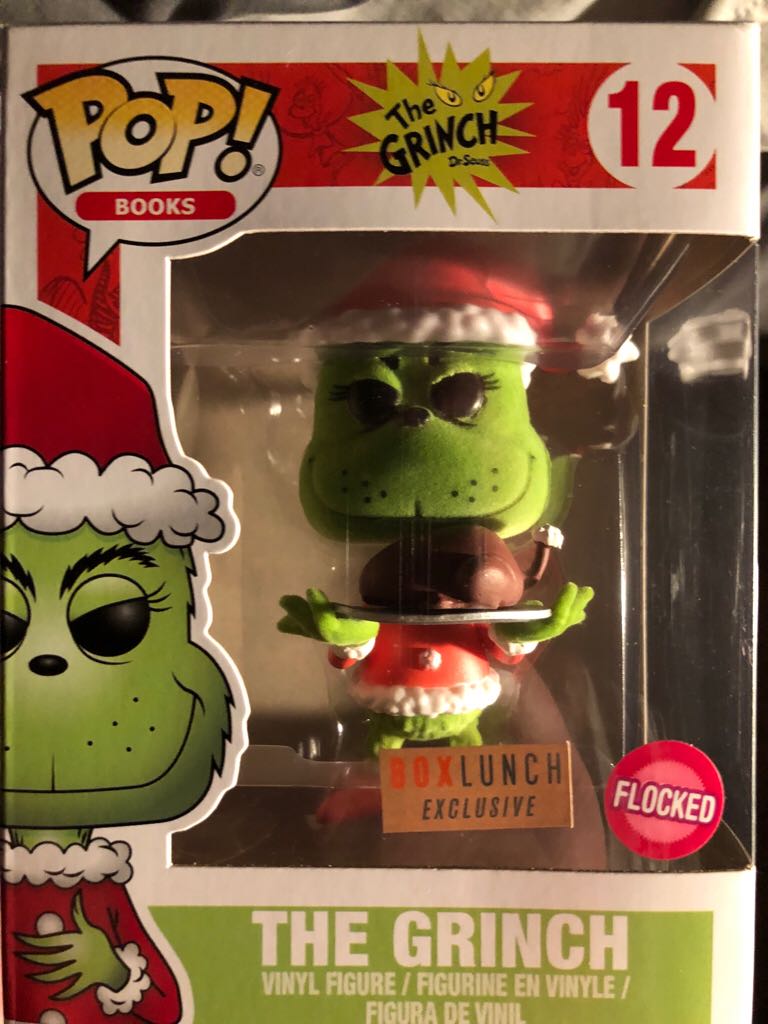 The Grinch (BAM Exclusive Flocked) - How the Grinch Stole Christmas vinyl figure collectible [Barcode 889698217453] - Main Image 2