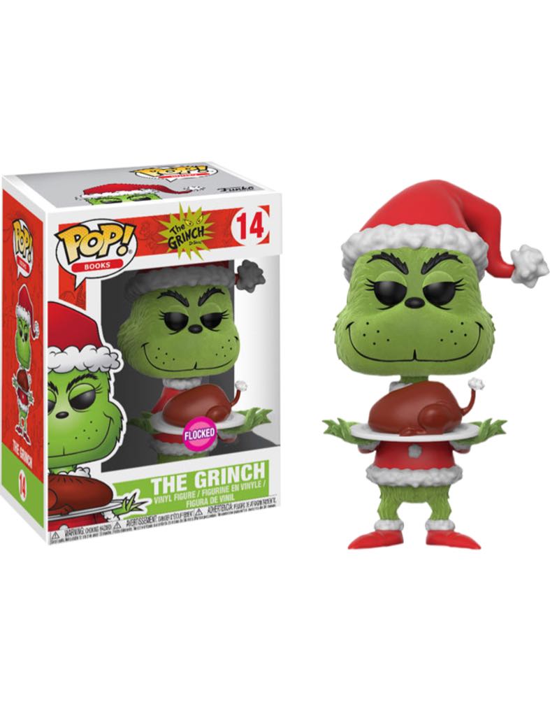 💲 Flocked Grinch - How the Grinch Stole Christmas vinyl figure collectible [Barcode 889698245449] - Main Image 2