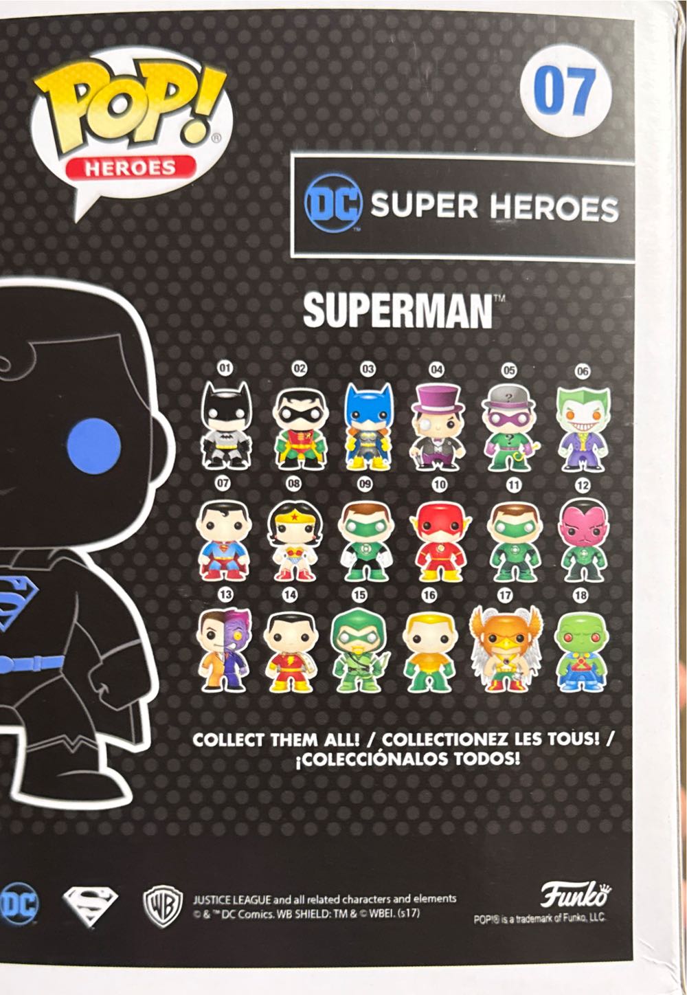 Glow In The Dark - Superman - DC: Superheroes vinyl figure collectible [Barcode 889698247474] - Main Image 3