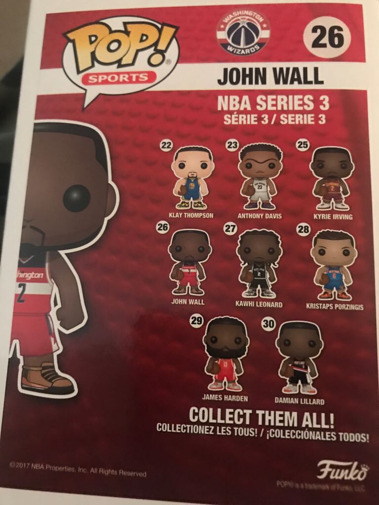 John Wall - NBA vinyl figure collectible [Barcode 889698218269] - Main Image 2