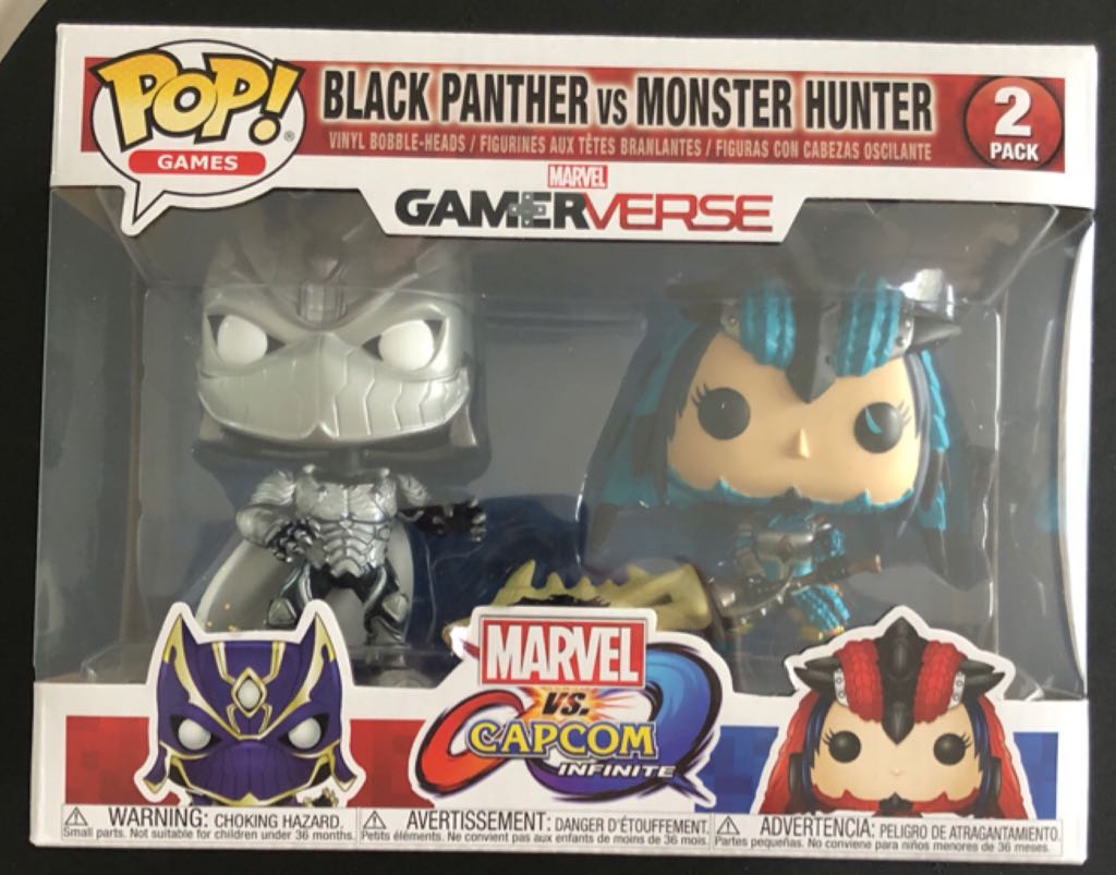 Black Panther vs. Monster Hunter (2 Pack)  vinyl figure collectible [Barcode 889698227889] - Main Image 2