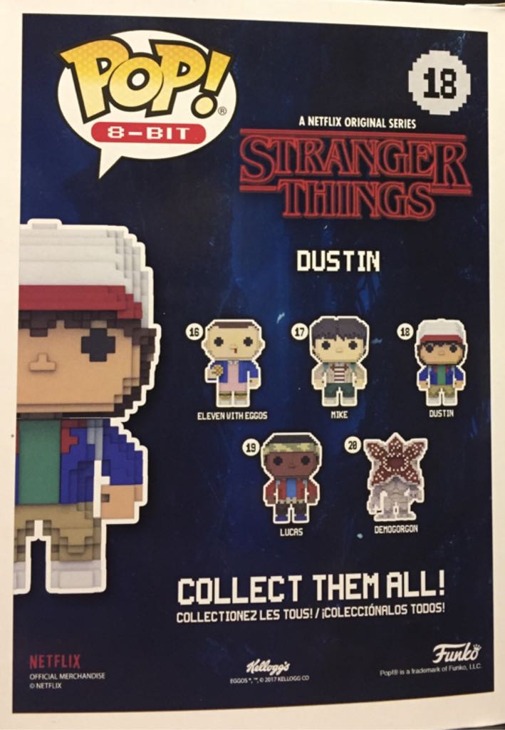 Dustin (8-bit) - Stranger Things vinyl figure collectible [Barcode 889698234269] - Main Image 2