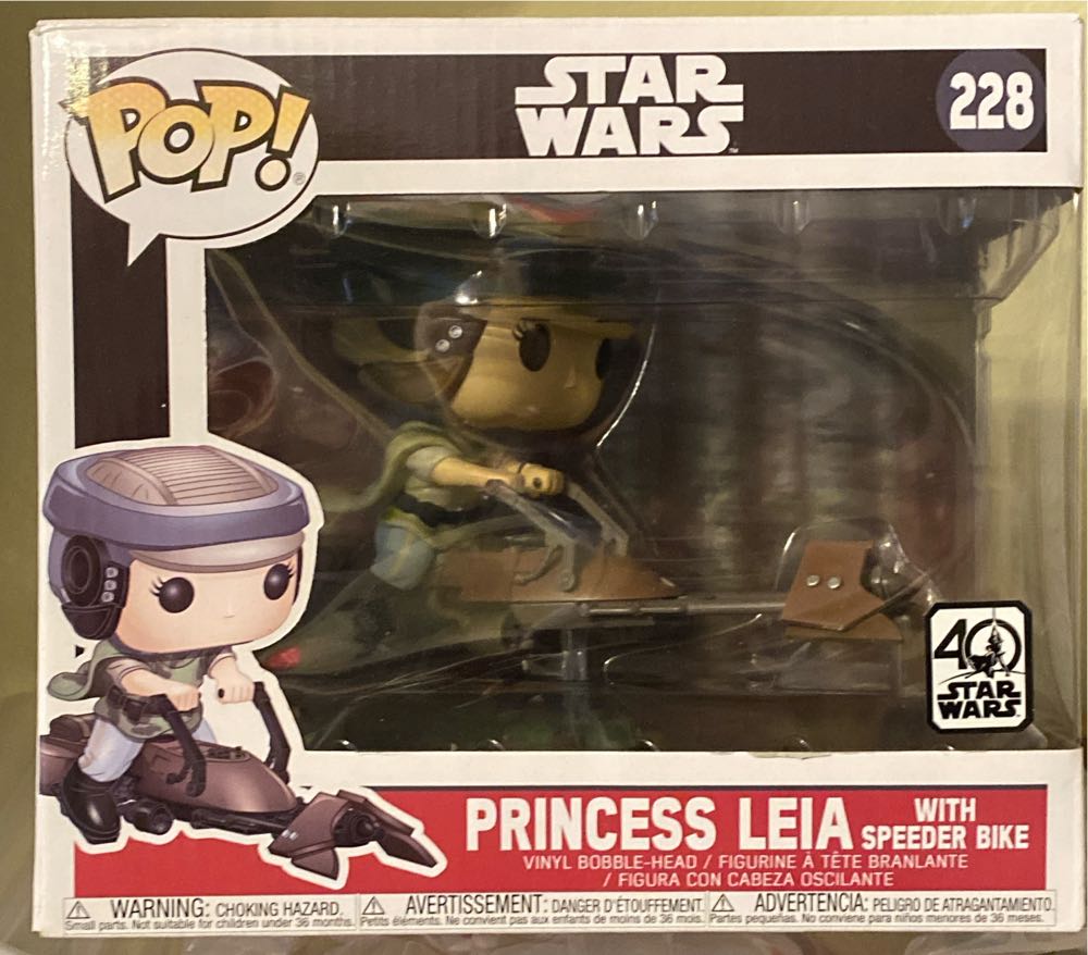# 228 Princess Leia w/ Speeder Bike - Star Wars vinyl figure collectible [Barcode 889698232531] - Main Image 3