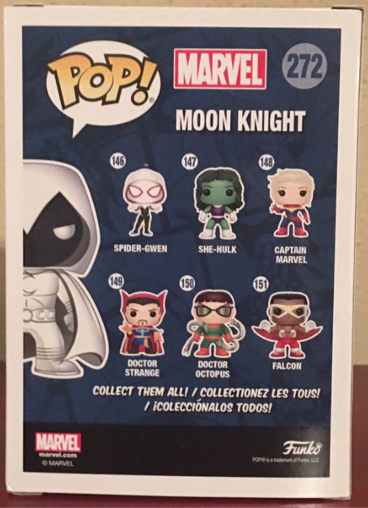 Moon Knight Pop! 272 - Moon Knight vinyl figure collectible [Barcode 889698132435] - Main Image 2