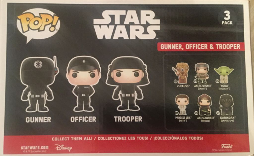 Gunner,Officer & Trooper - Star Wars vinyl figure collectible [Barcode 889698237246] - Main Image 2