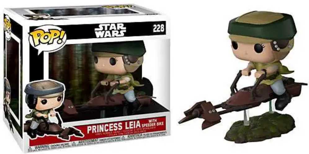 Princess Leia With Speeder Bike - Star Wars vinyl figure collectible - Main Image 2