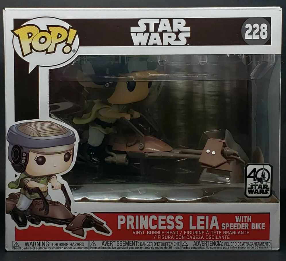Princess Leia With Speeder Bike - Star Wars vinyl figure collectible - Main Image 3