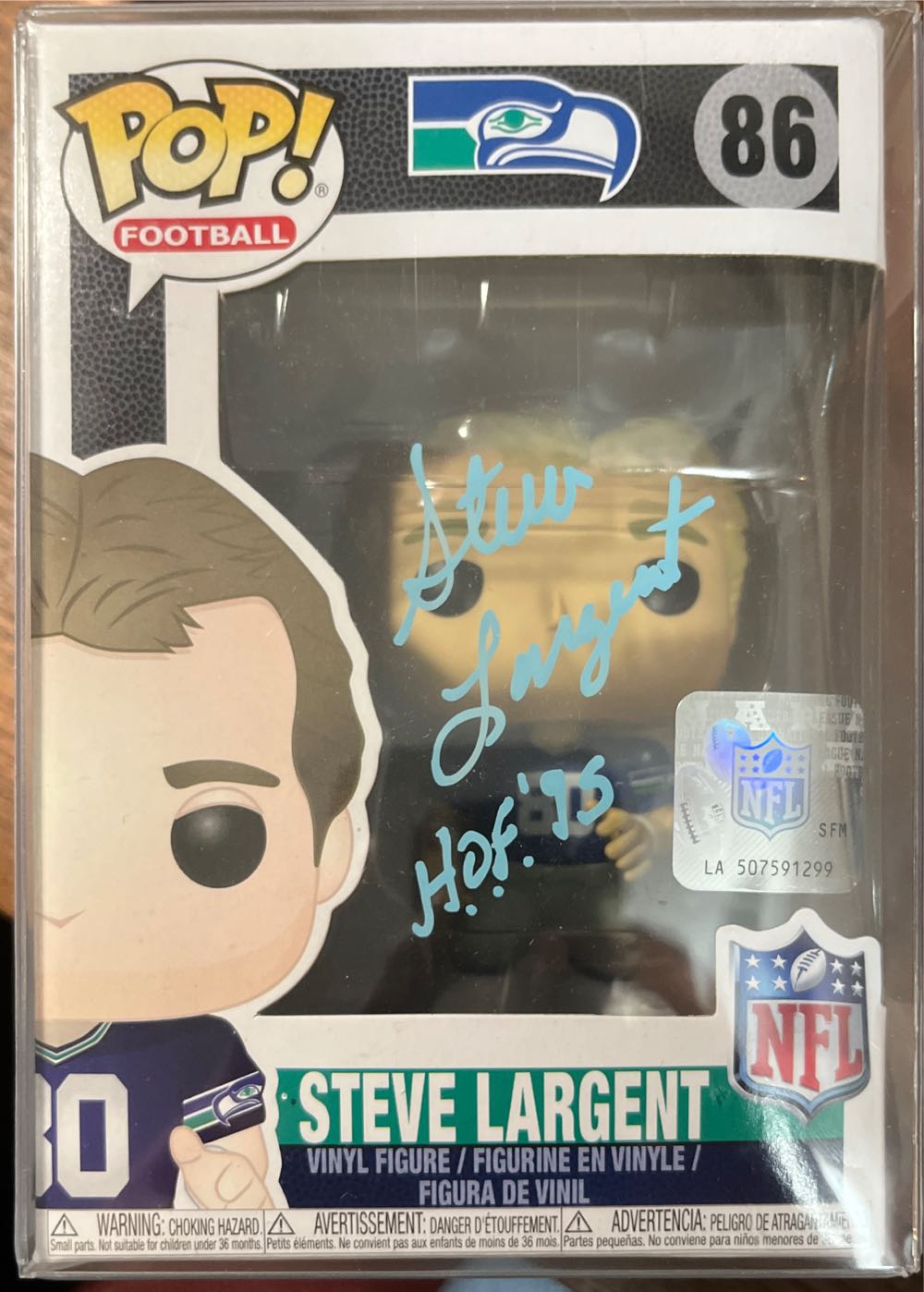 Steve Largent #86 - NFL vinyl figure collectible [Barcode 889698202084] - Main Image 3