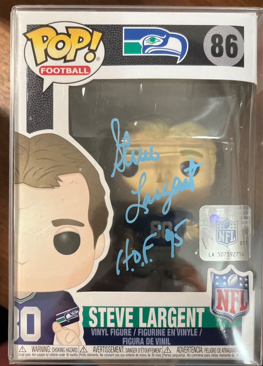 Steve Largent #86 - NFL vinyl figure collectible [Barcode 889698202084] - Main Image 4
