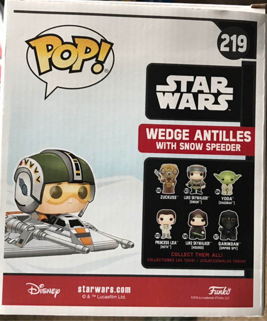 Wedge Antilles (with Snow Speeder) - Star Wars vinyl figure collectible [Barcode 889698291866] - Main Image 2